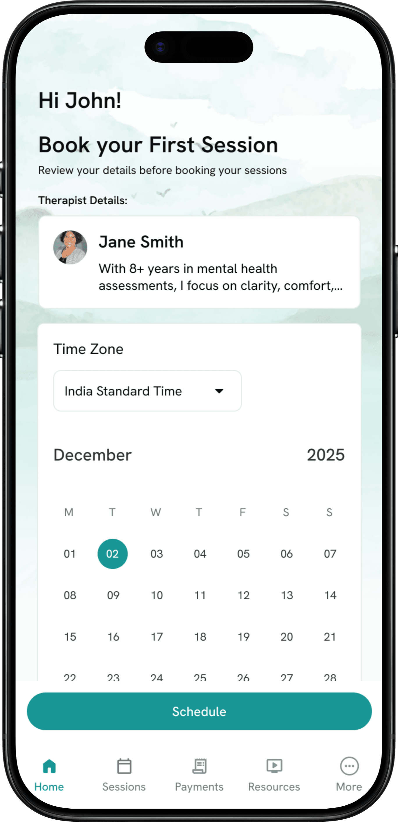 GuideMe employee wellbeing app on a phone
